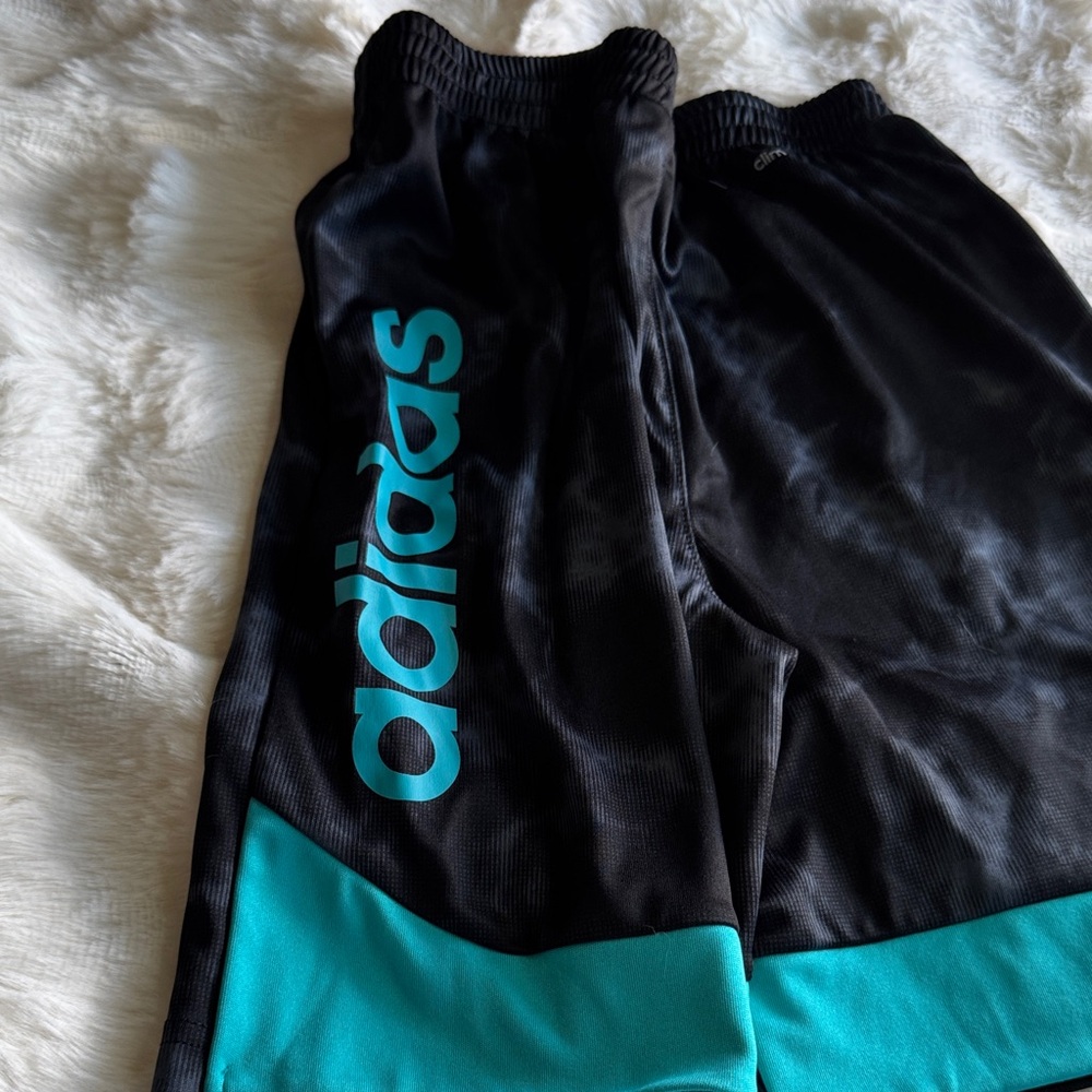 Adidas Black Shorts with Teal Highlights - Picture 5 of 5
